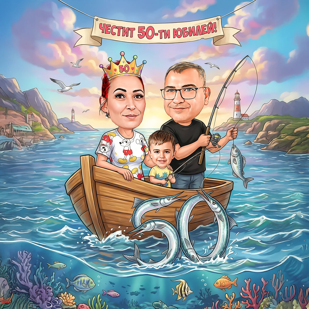 Подарък за 50 годишнина на жена