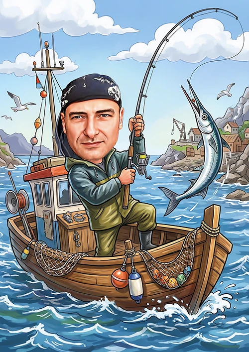 карфикатура рибар